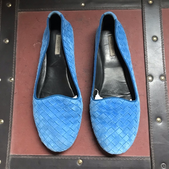 🐬 Bottega Veneta Intrecciato Weave leather suede loafers - Picture 9 of 10